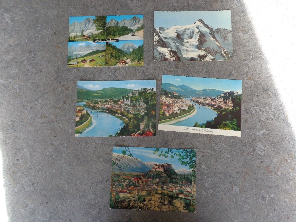 9 anciennes cartes postales couleur d'Autriche, Collections, Enlèvement, Autriche