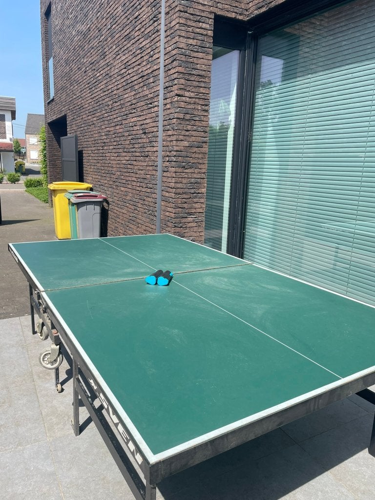 Pingpong tafel, Sport en Fitness, Tafeltennis, Ophalen, Gebruikt, Tafel Indoor, Verrijdbaar