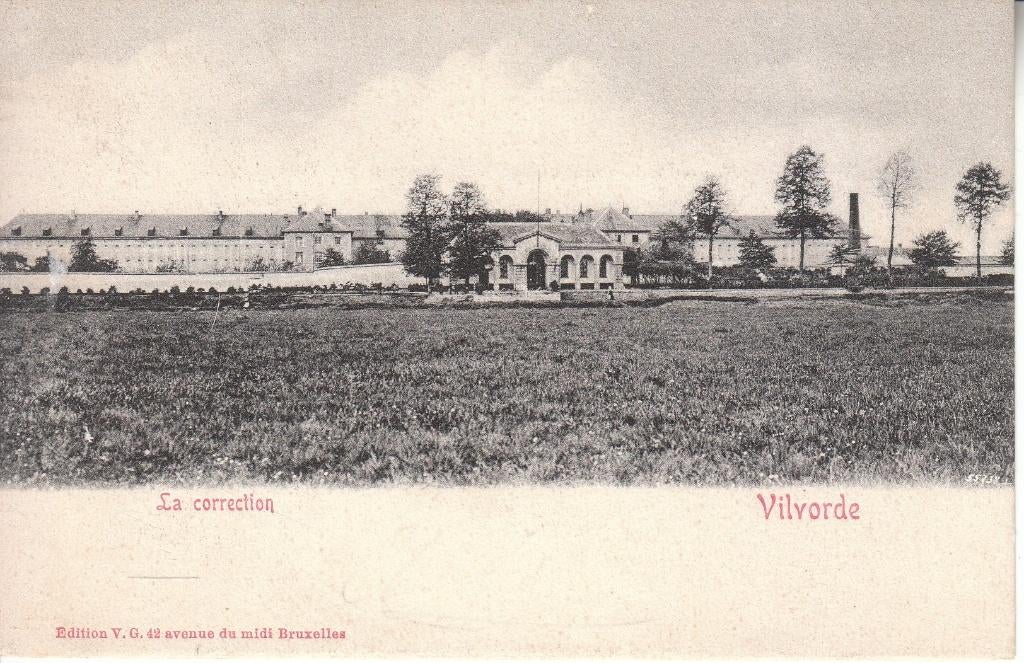 Carte postale très ancienne: Vilvorde - La correction (1902), Collections, Enlèvement ou Envoi, Avant 1920, Affranchie, Brabant Flamand