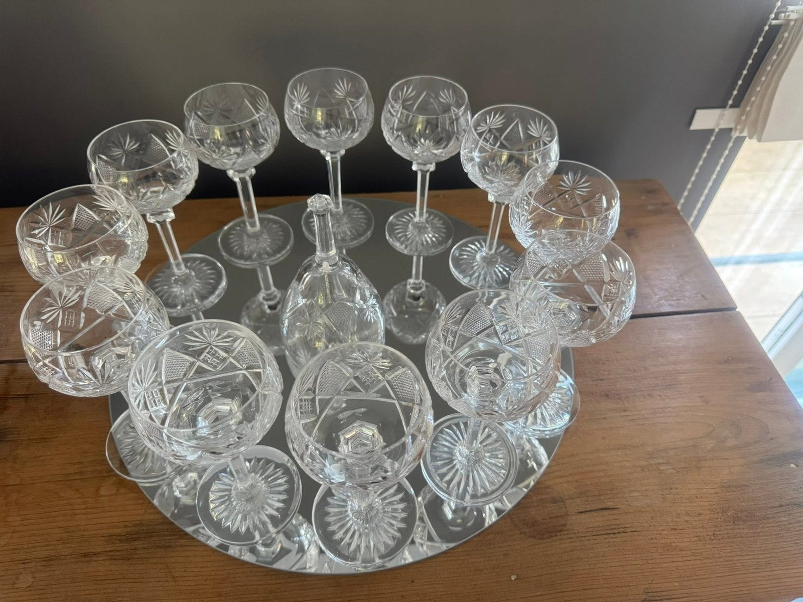 12 verres a vin blanc/eau Berncastel VAL St LAMBERT, Antiquités & Art, Enlèvement ou Envoi