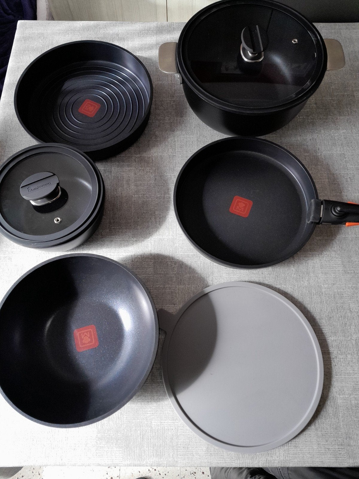 Pannenset Masterpro nieuw, Ophalen, Pannenset