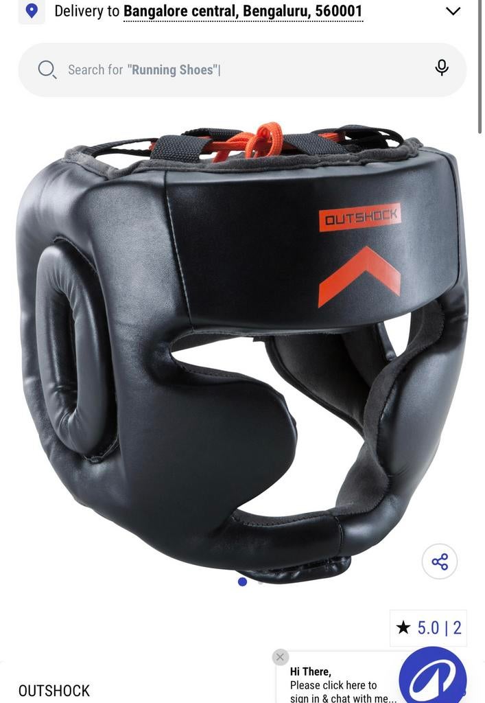Casque de boxe de protection Outshock, Enlèvement, Utilisé, Casque de boxe