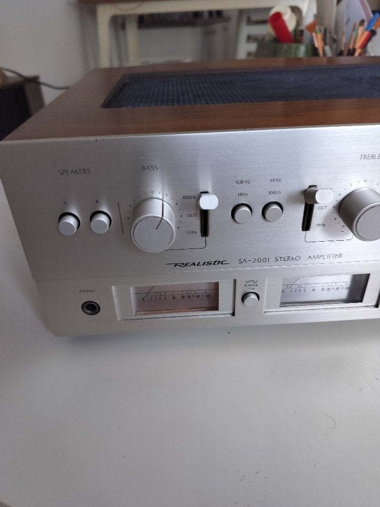 Ampli Realistic vintage, Autres marques, 60 à 120 watts, Enlèvement, Stéréo