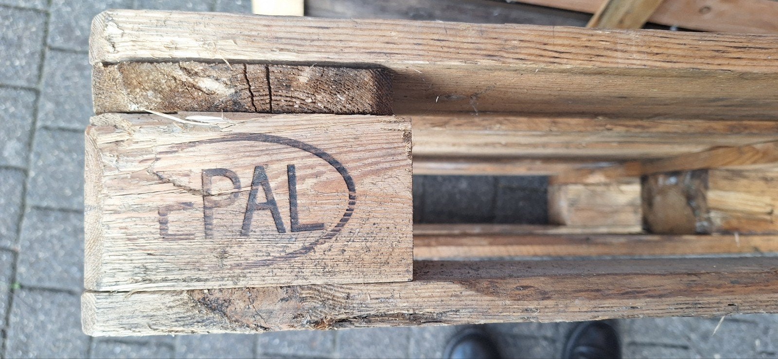 5 EPAL euro pallet, Ophalen, Gebruikt, Minder dan 200 cm, Pallet
