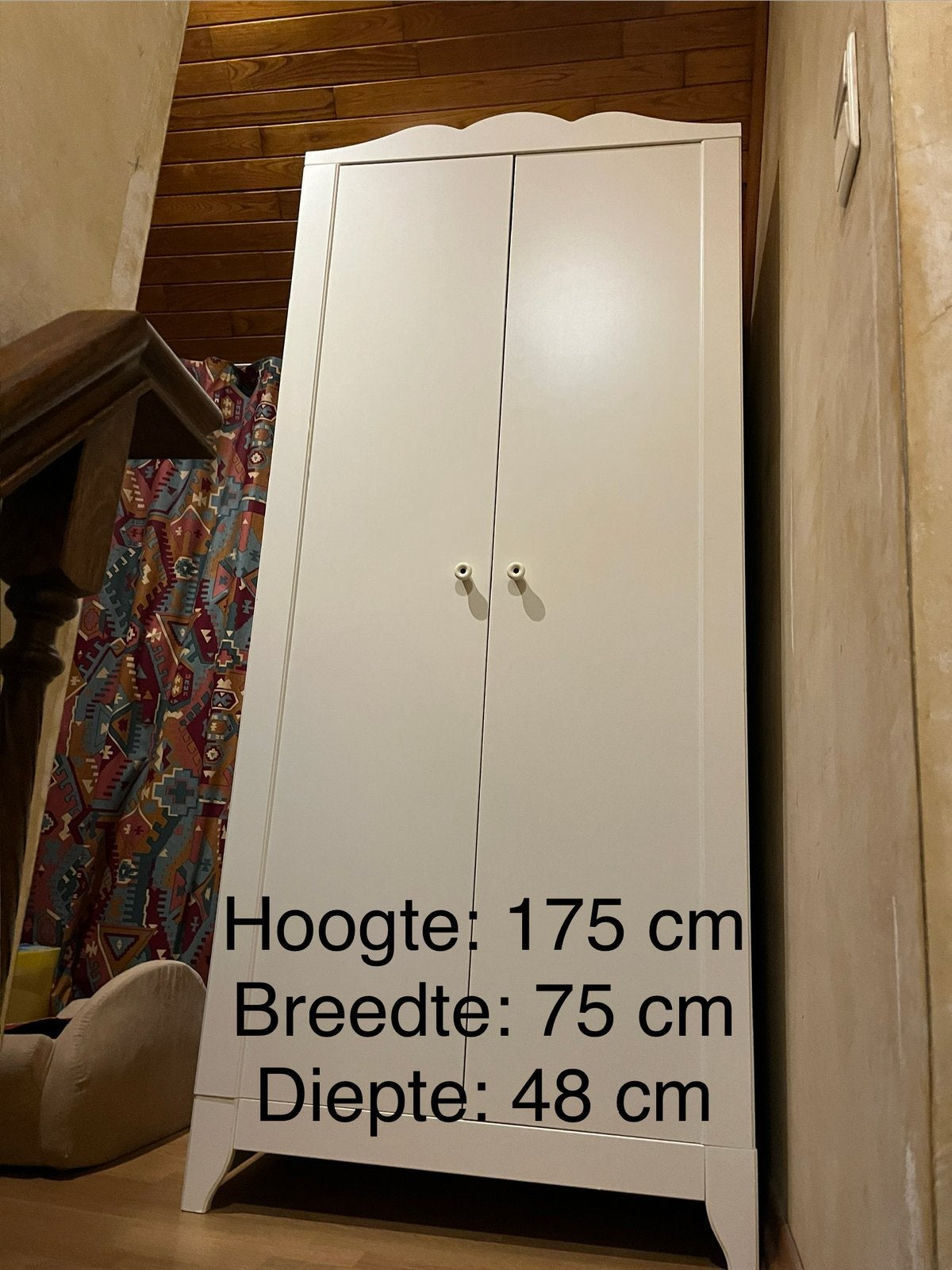 Armoire blanche Hensvik Ikea, Utilisé, Avec porte(s), Autres essences de bois, 50 à 75 cm