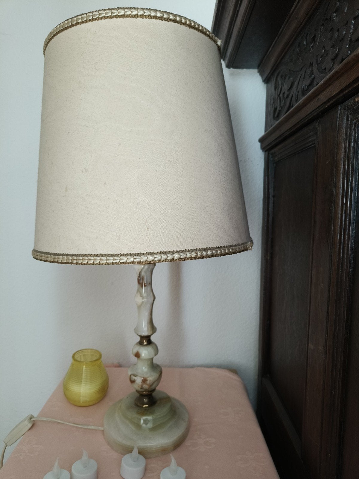 Jolie lampe vintage, Maison & Meubles, Vintage, Enlèvement, Utilisé, 62 cm