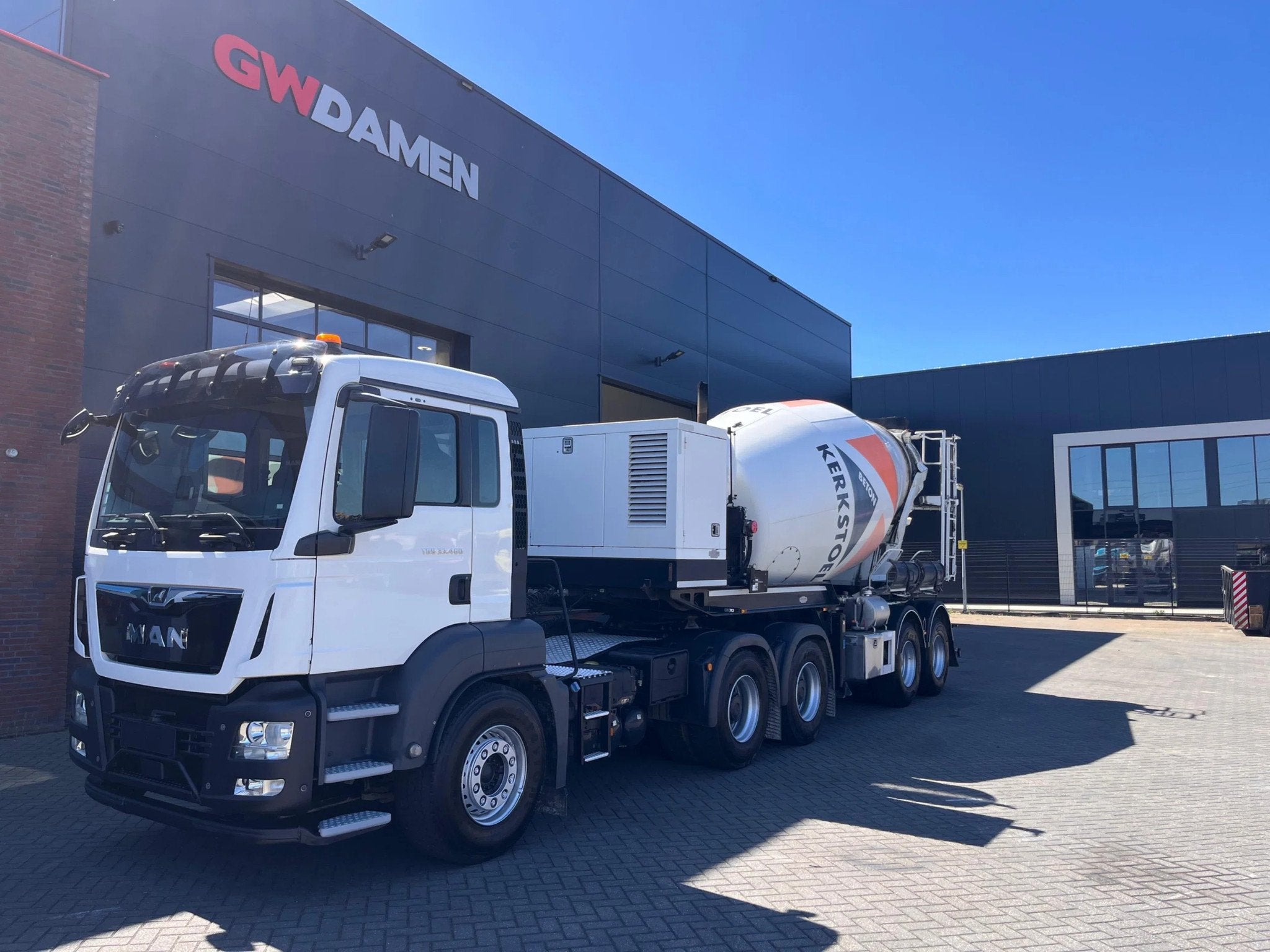 MAN TGS 33.460 6x4 +Mixeroplegger 12 m3 met Motor, Autos, Achat, Euro 6, 338 kW, MAN