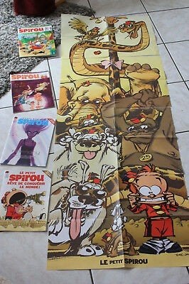 Poster géant du petit Spirou + affiche préservatif + cadeau., Verzenden, Complete serie of reeks, Nieuw, Tome & Janry