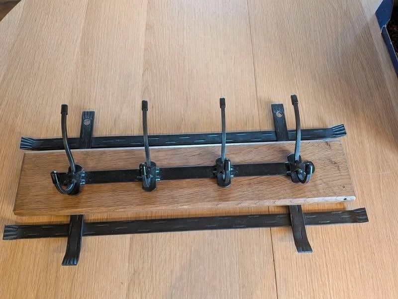 · Superbe porte manteau vintage en bois et métal, Maison & Meubles, Enlèvement, Bois