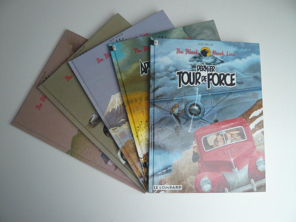 Bd THE BLACK HAWK LINE tomes 1 à 5 (EO ttbe) de STALLER, Livres, BD, Utilisé, Série complète ou Série, Enlèvement ou Envoi