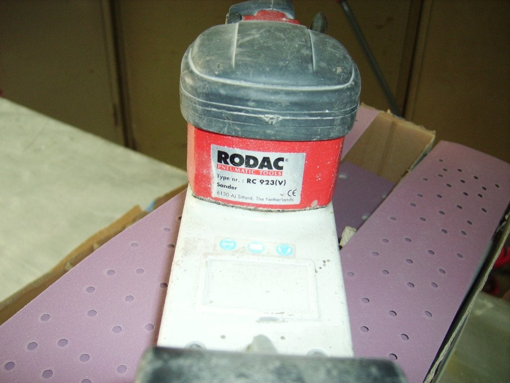 RODAC SCHUURMACHINE MET SCHUURPAPIER SIA SPEED, Ophalen of Verzenden, Zo goed als nieuw, Vlakschuurmachine