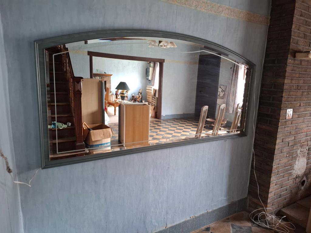 Grand miroir mural, Maison & Meubles, Enlèvement, Utilisé