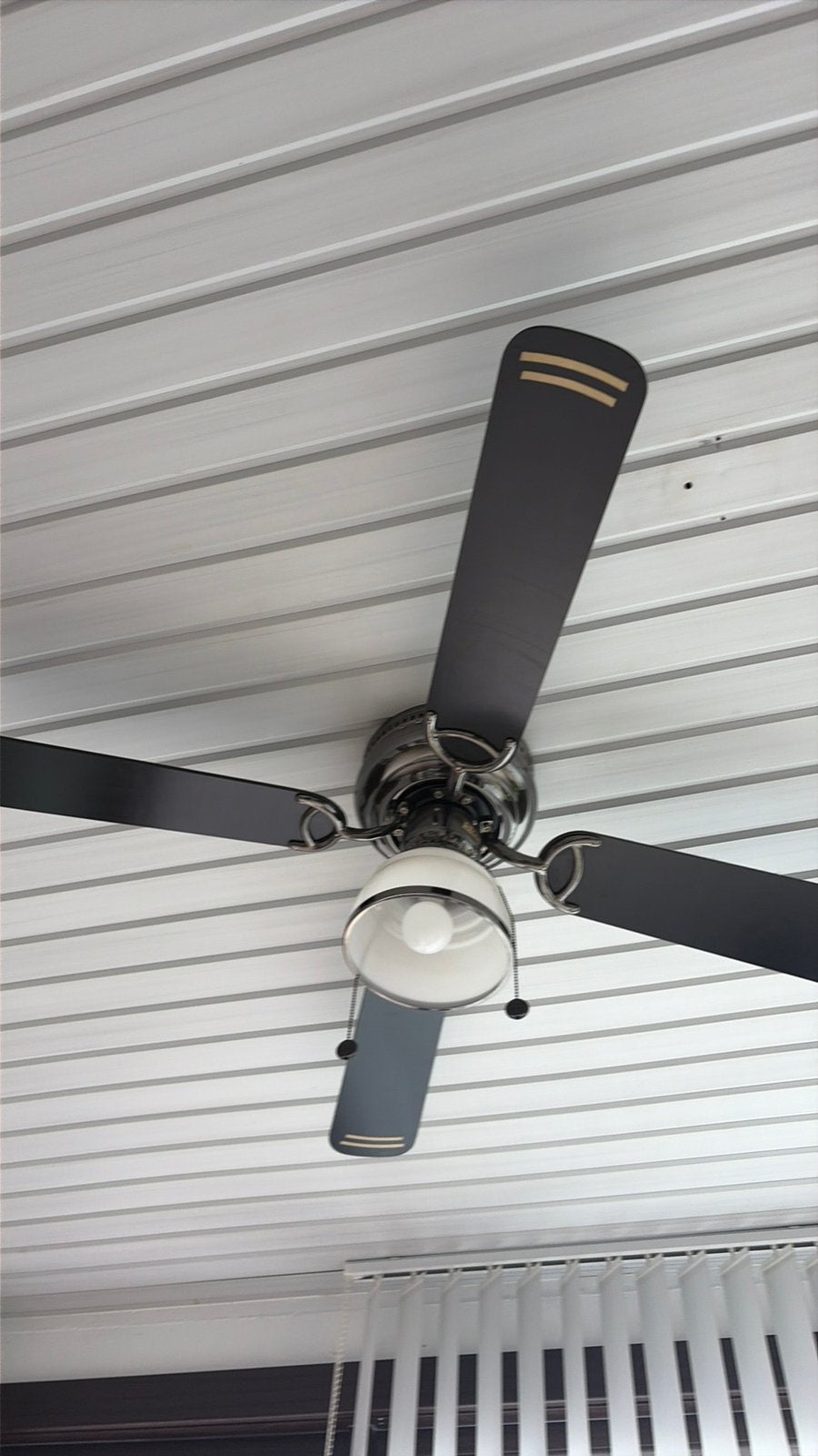Ventilator met verlichting, Ophalen, Gebruikt, Zwart, E27 (groot)