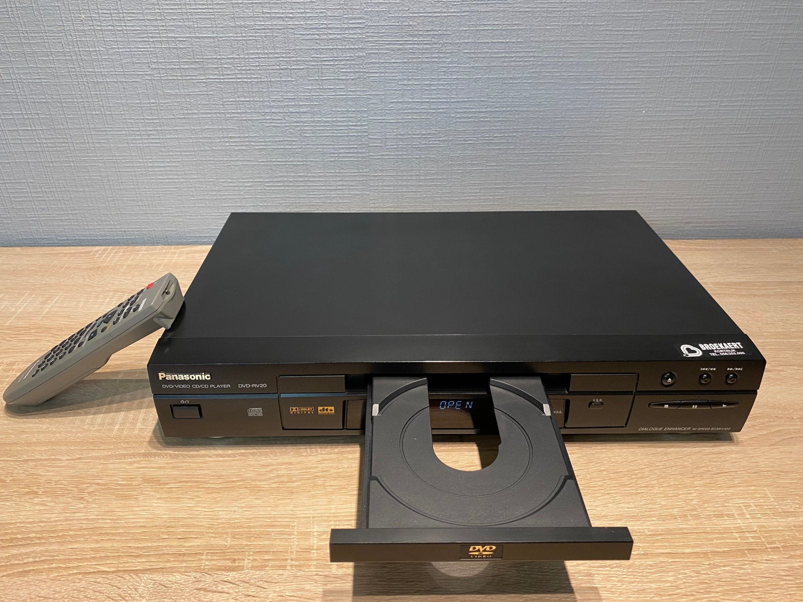 Panasonic DVD / video CD / CD player, TV, Hi-fi & Vidéo, Enlèvement, Comme neuf, Lecteur DVD, Panasonic