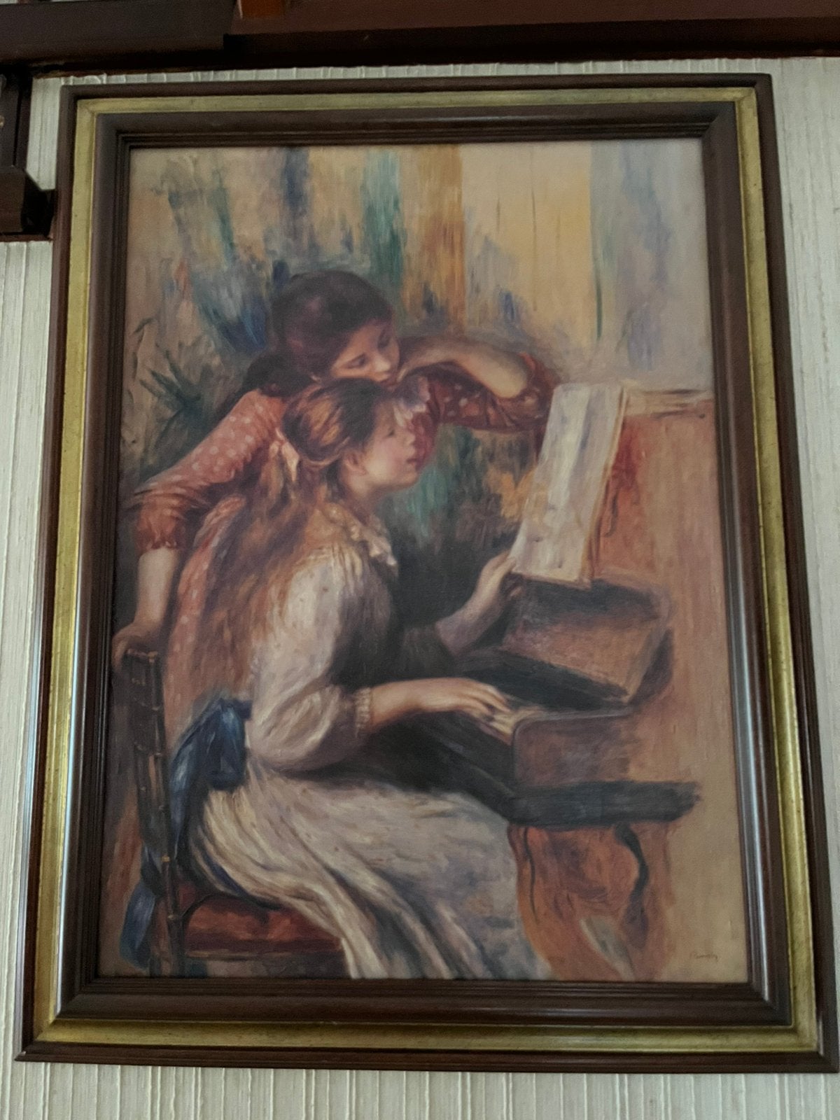 Tableau RENOIR -Reprod.Artagrahp - Jeunes filles au piano, Enlèvement, Œuvre originale, Toile