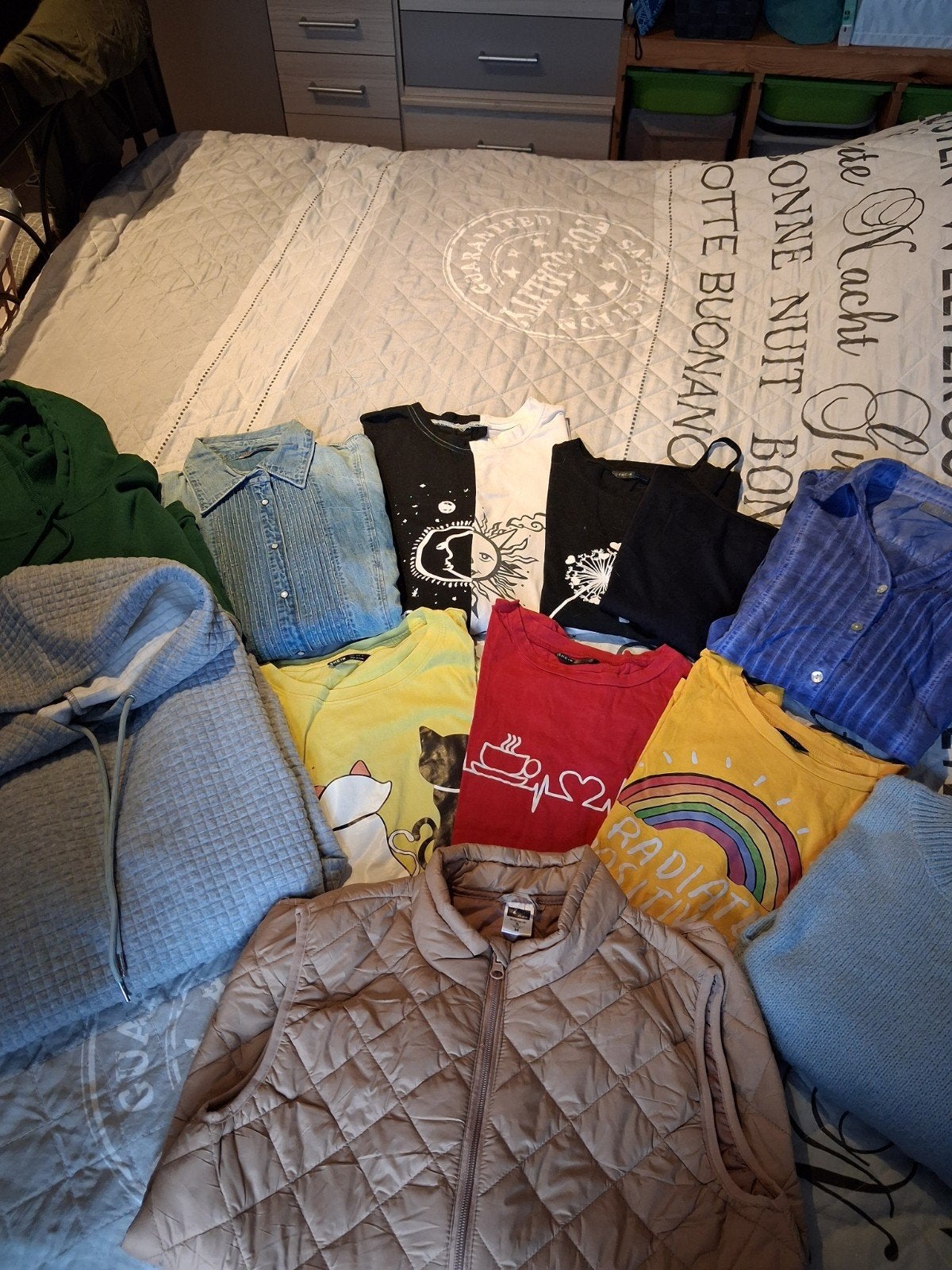 pakket dames, tiener kleren maat medium  12 stuks, Ophalen