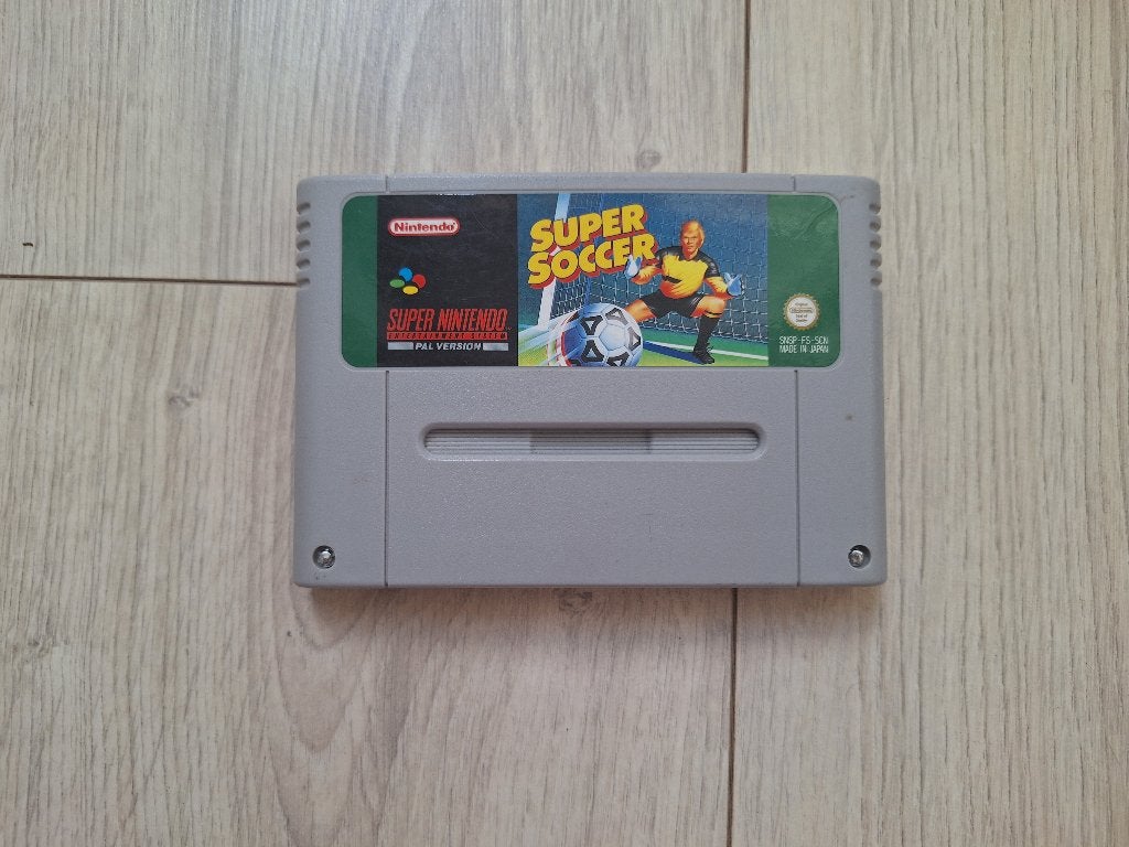 Super Soccer voor de Super Nintendo (SNES), Games en Spelcomputers, 2 spelers, Eén computer, Ophalen of Verzenden, Zo goed als nieuw