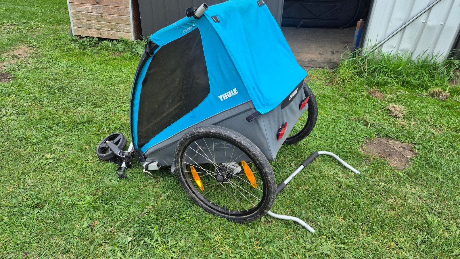 thule coaster, Fietsen en Brommers, Ophalen, Gebruikt, Kinderkar, Thule xt