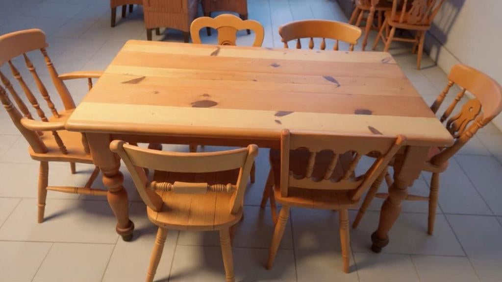 Houten tafel 80 x 150, Ophalen