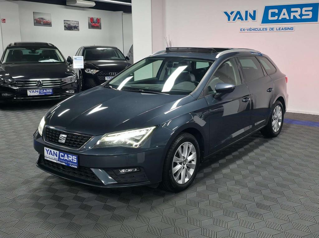 SEAT Leon SPORTS TOURER * 2.0 TDi * AUTOMATIQUE * TOIT PANO, Autos, Cuir, Achat, Entreprise, Noir