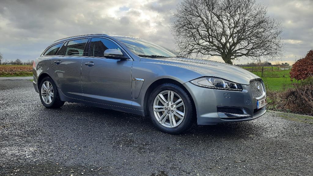 Heel  mooie Jaguar XF Sportbrake, Auto's, Jaguar, Particulier, XF, Trekhaak, Diesel, Euro 5, Break, Automaat, Zwart, Leder