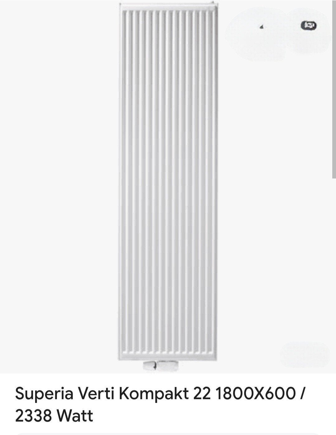 verticale radiator - Superia, Ophalen, Radiator, Nieuw, 60 tot 150 cm