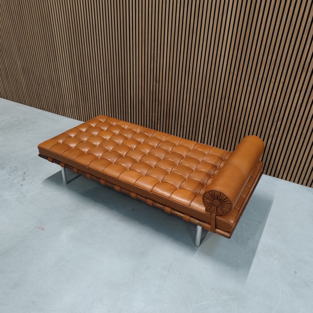 Knoll Barcelona Daybed - Venezia Relax Cognac, Enlèvement ou Envoi