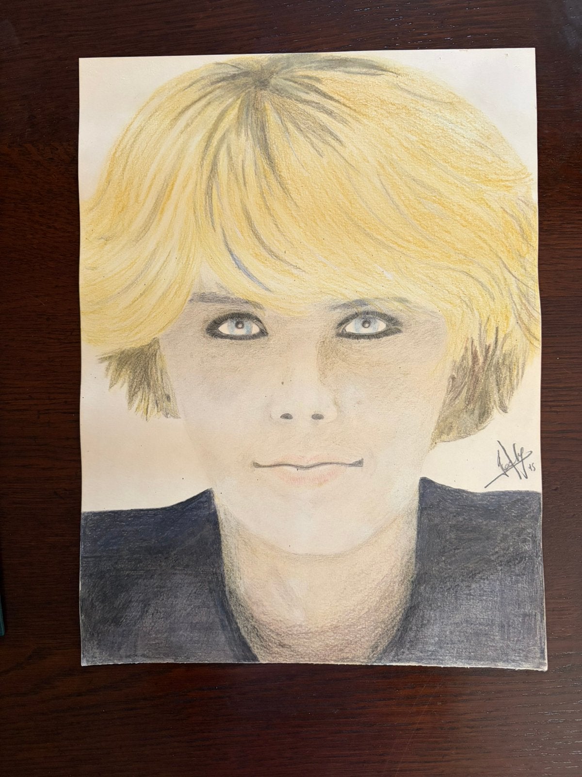 Portrait de femme – Dessin original signé, Enlèvement ou Envoi, Dessin, Dessin au crayon, Signé