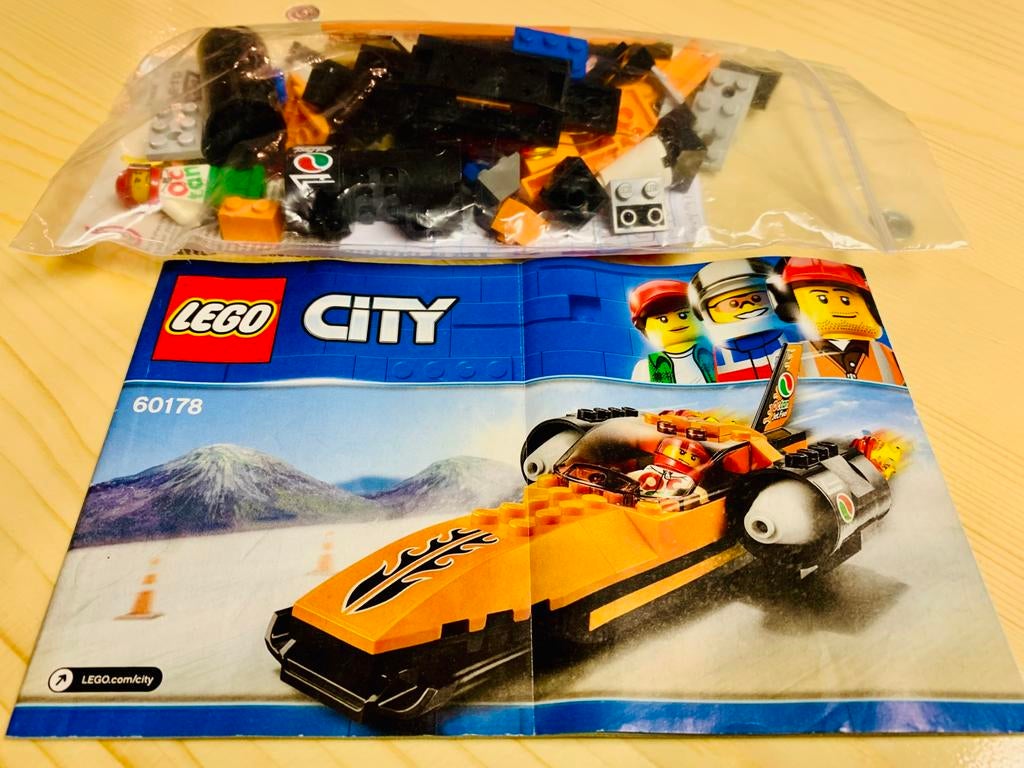 Lego City - snelheidsrecordauto - 60178, Kinderen en Baby's, Speelgoed | Duplo en Lego, Ophalen, City, Lego, Zo goed als nieuw