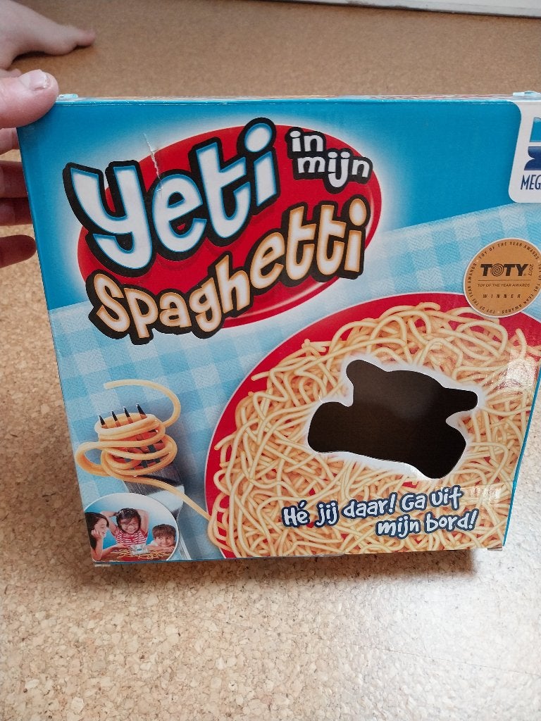 Yeti in mijn Spaghetti – Compleet & hilarisch kinderspel!, Ophalen of Verzenden, Gebruikt, Megableu