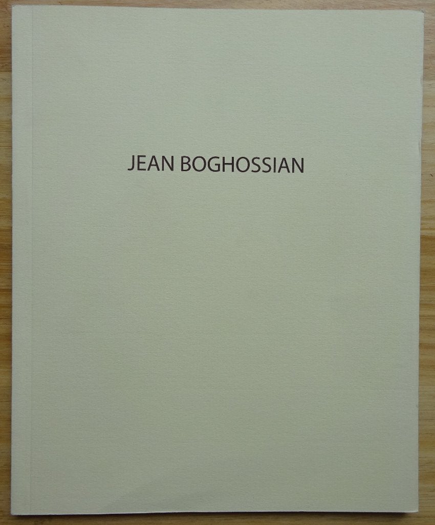 Jean Boghossian, Galerie Guy Ledune, Bruxelles, 2009, Enlèvement ou Envoi, Comme neuf, Peinture et dessin