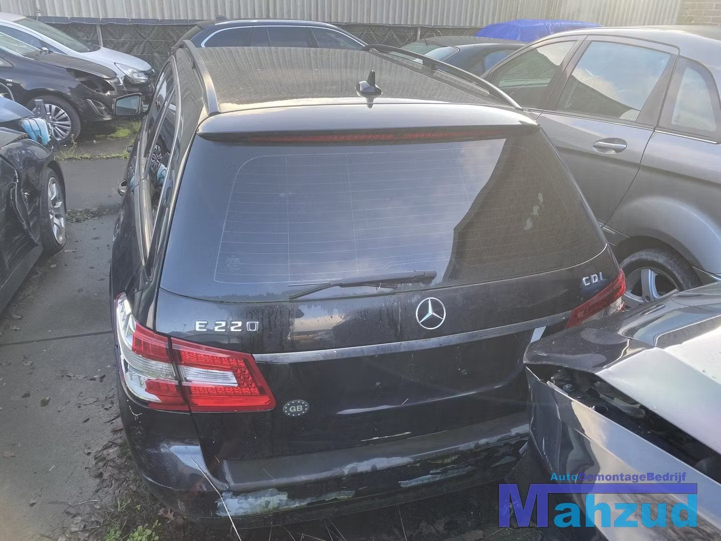 MERCEDES E-KLASSE S212 zwart 197 achterklep 2009-2016, Gebruikt, Mercedes-Benz AG, Deur, Mercedes-Benz