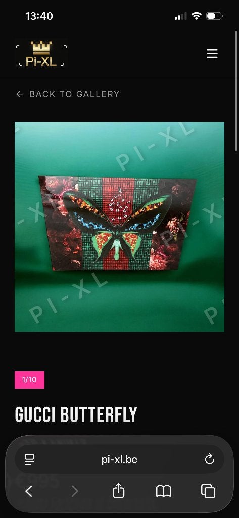 Print op glas Gucci, Bijoux, Sacs & Beauté, Accessoires Autre, Enlèvement, Neuf