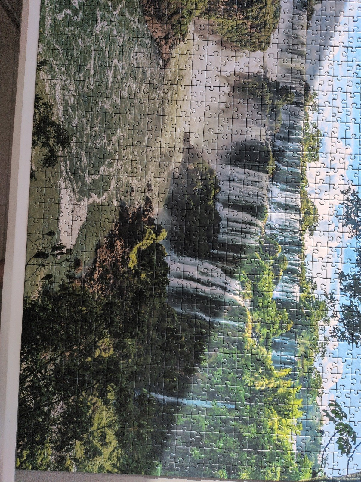 puzzel 1000 stuks Igauzu waterfalls, volledig, Hobby en Vrije tijd, Ophalen