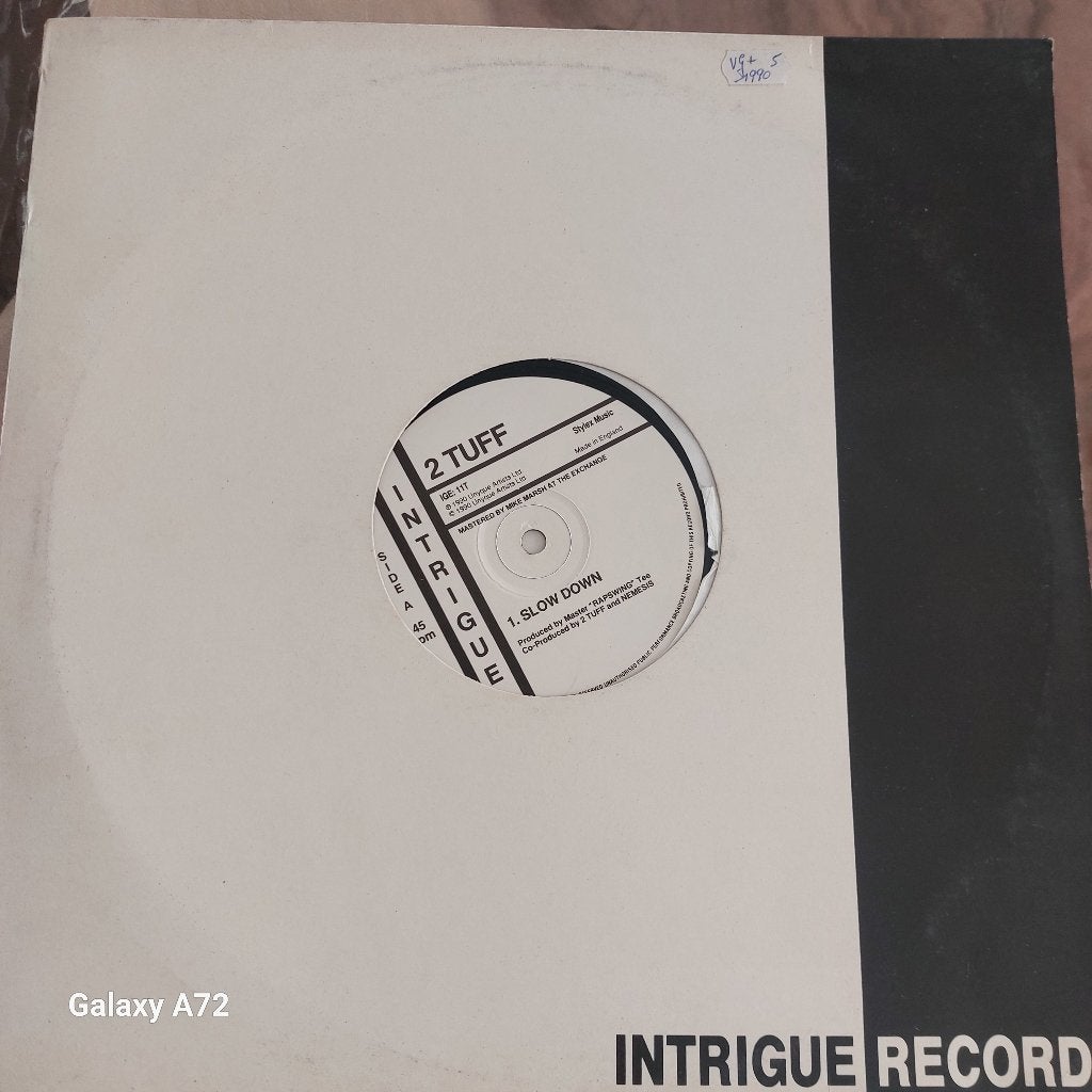 2 tuff slow down 12 inch maxi, CD & DVD, Vinyles | Dance & House, 12 pouces, Enlèvement ou Envoi, Jazz-Dance et Acid Jazz, Utilisé