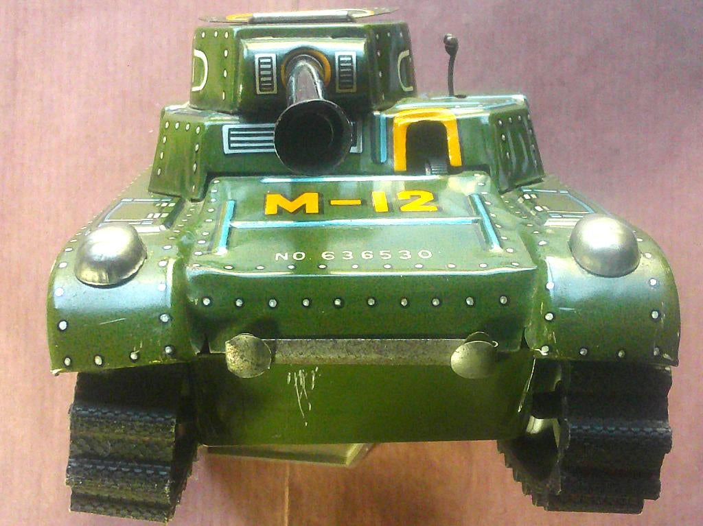 Char d'assaut jouet à propulsion mécanique tank années 1950, Envoi, Armée de terre, Autres types