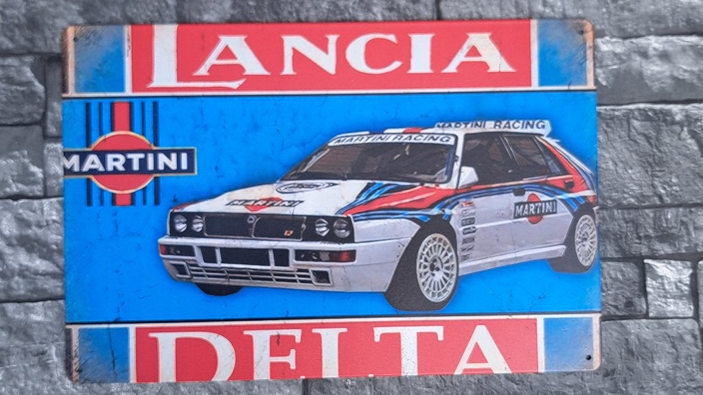 plaque métal de décoration LANCIA DELTA, Neuf, 30 cm, Autres styles, Enlèvement ou Envoi
