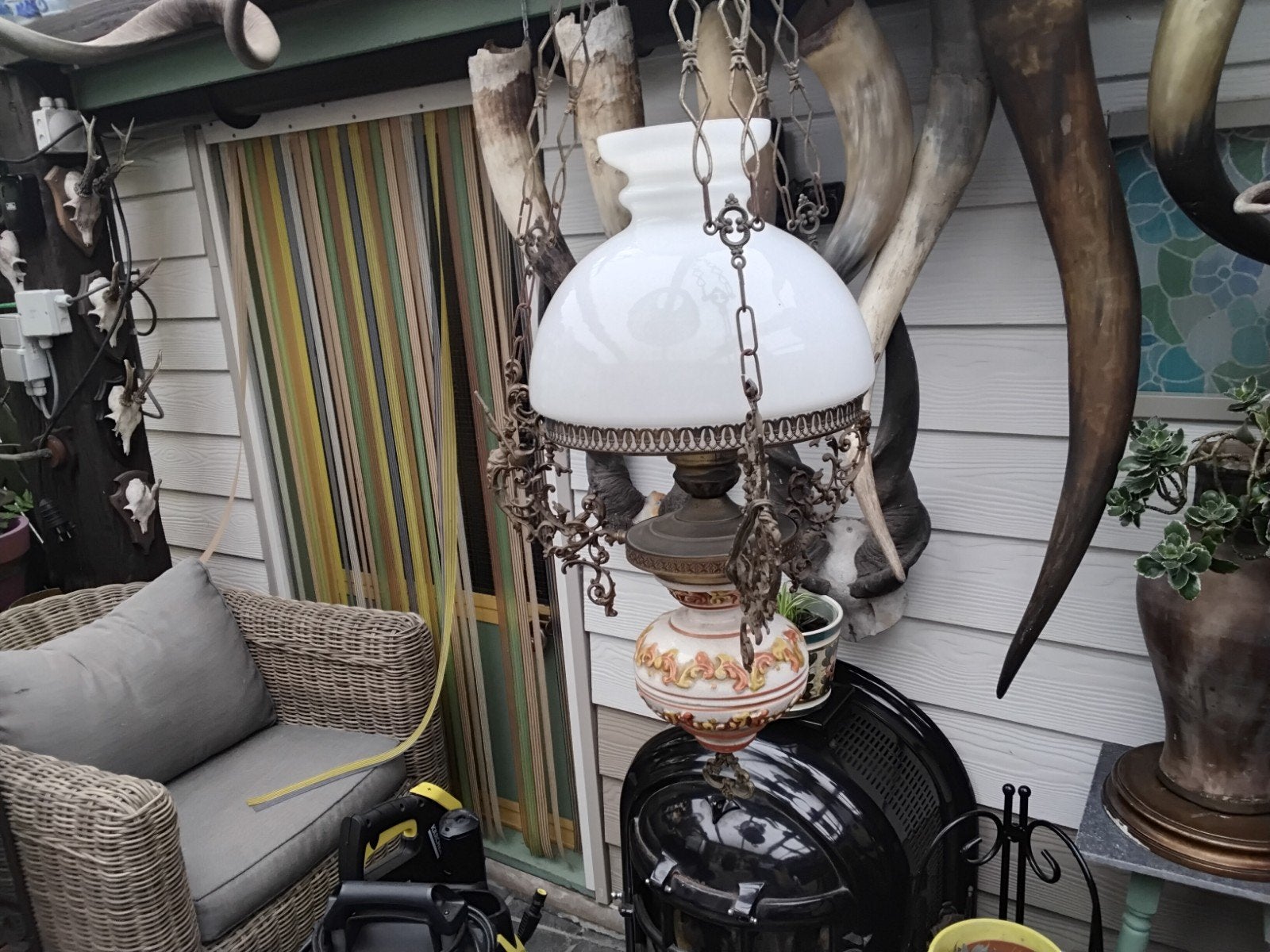 Retro luster, Huis en Inrichting, Lampen | Hanglampen, Ophalen, Nieuw