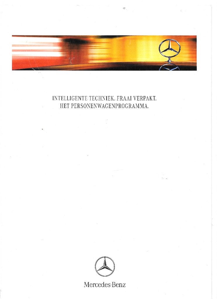 MERCEDES  1999, Livres, Autos | Brochures & Magazines, Enlèvement ou Envoi, Comme neuf, Mercedes