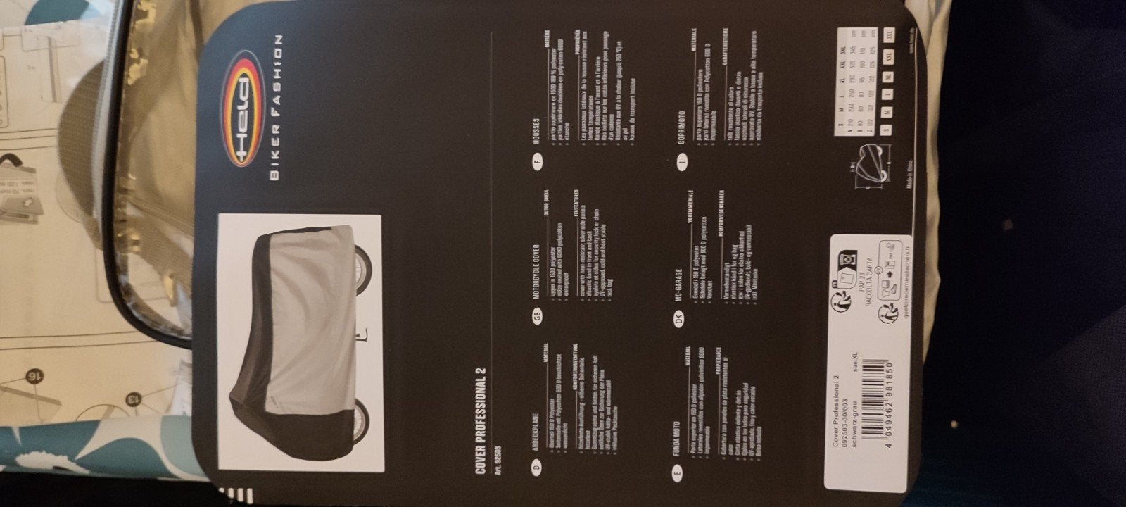 HELD Cover Professional II XL motorhoes, Enlèvement, Comme neuf
