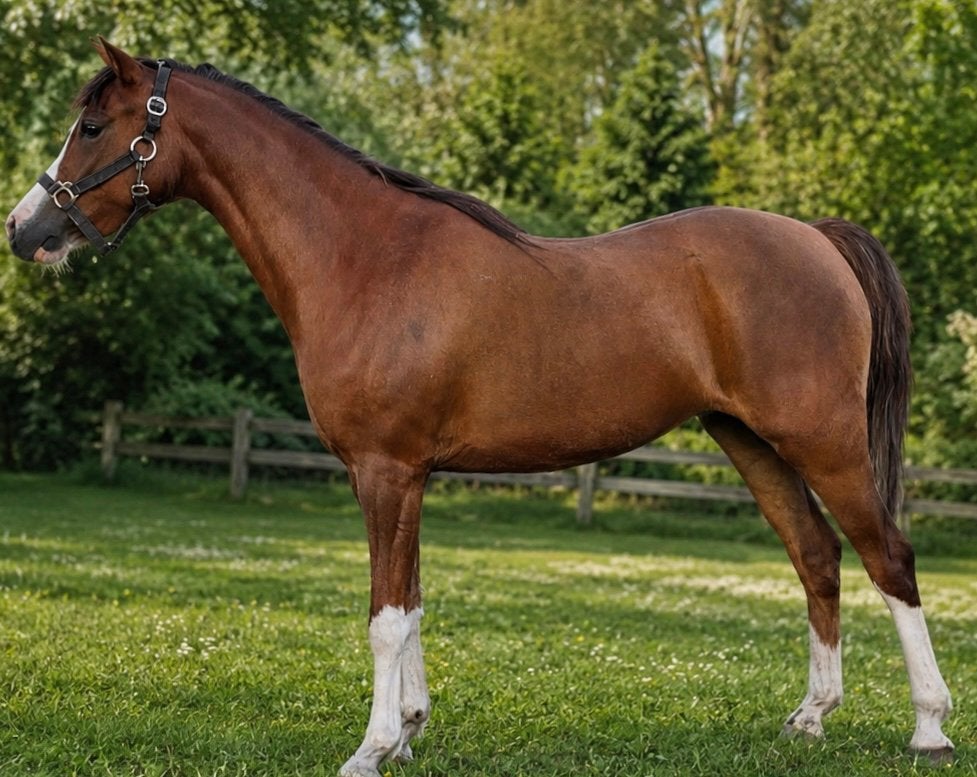 Knappe welsh merrie, Dieren en Toebehoren, Merrie, Met stamboom, 3 tot 6 jaar, C pony (1.27m tot 1.37m)