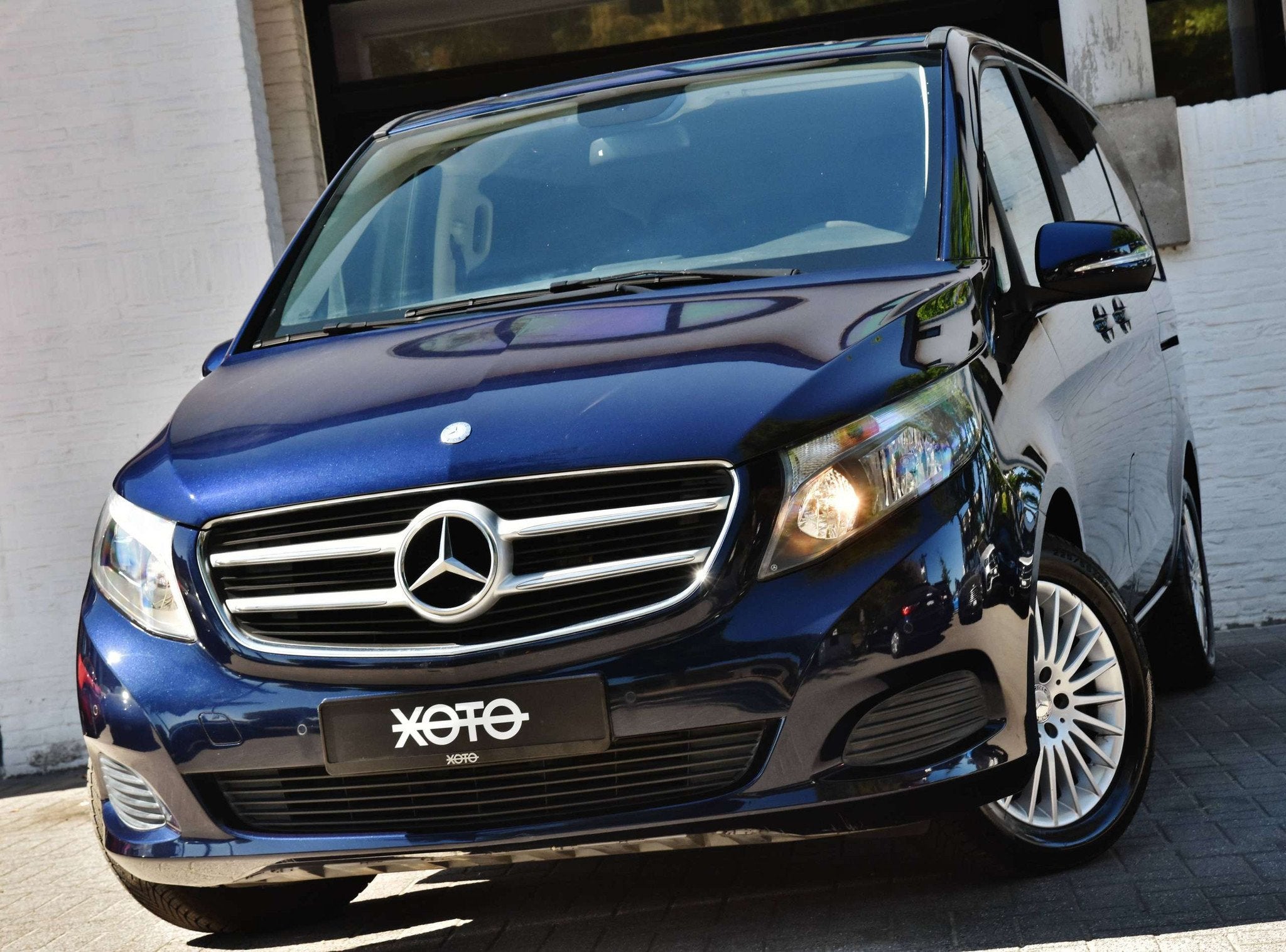 Mercedes-Benz V-Klasse 220 D AUT. SPORTPACK EXT. * 7 ZITPLAA, Automaat, Stof, Gebruikt, Zwart