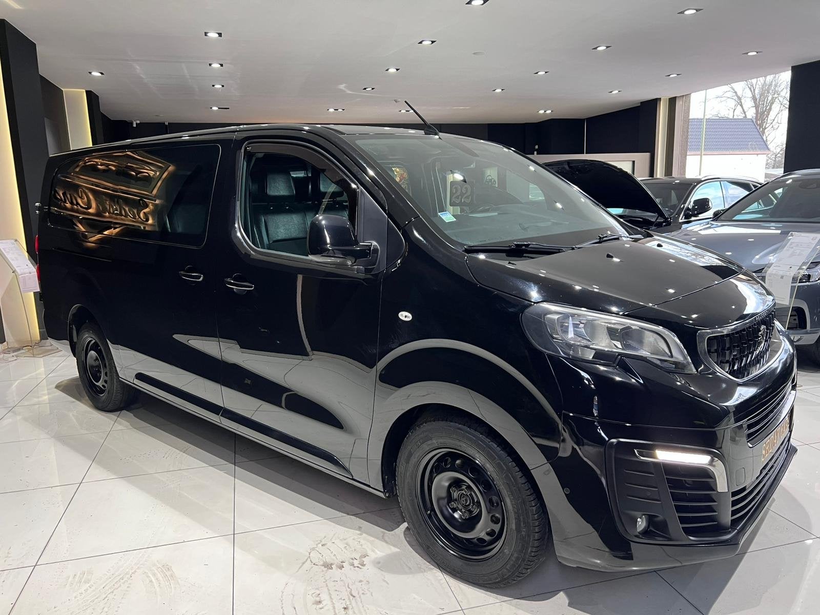 PEUGEOT EXPERT 2.0 LONG PREMIUM L3 BlueHDi 6 ZIT, Automaat, Gebruikt, Leder en Stof, Zwart