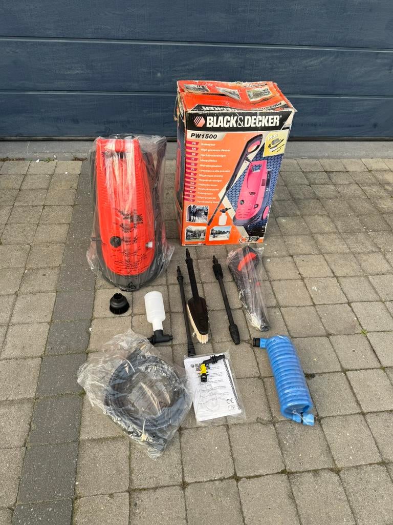 Nettoyeur haute pression black et decker pw 1500 neuf, Enlèvement, Comme neuf