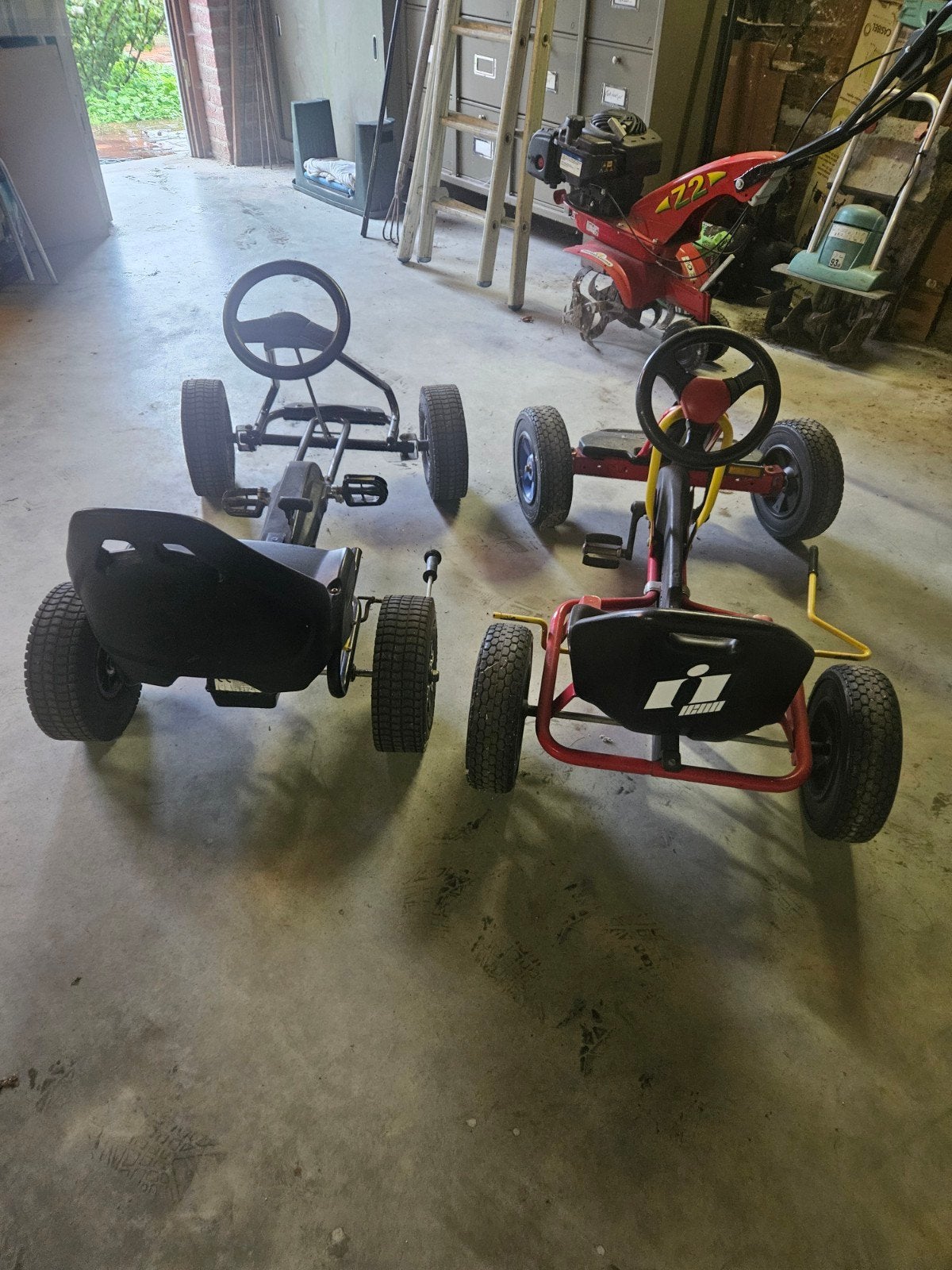 2 go carts te koop, Ophalen