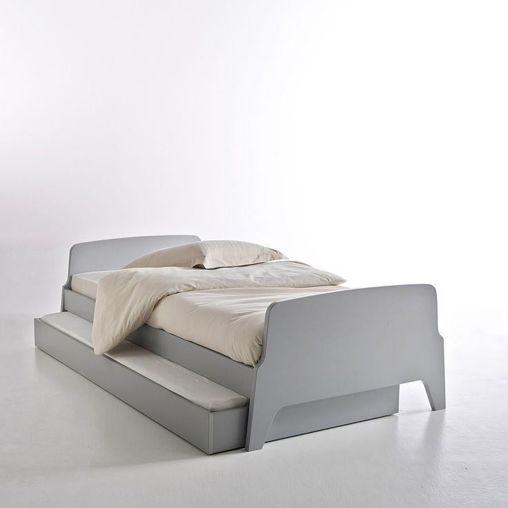 Vintage uitschuifbaar bed voor kind/tiener+boxspring&bedlade, Ophalen, Gebruikt, Lattenbodem