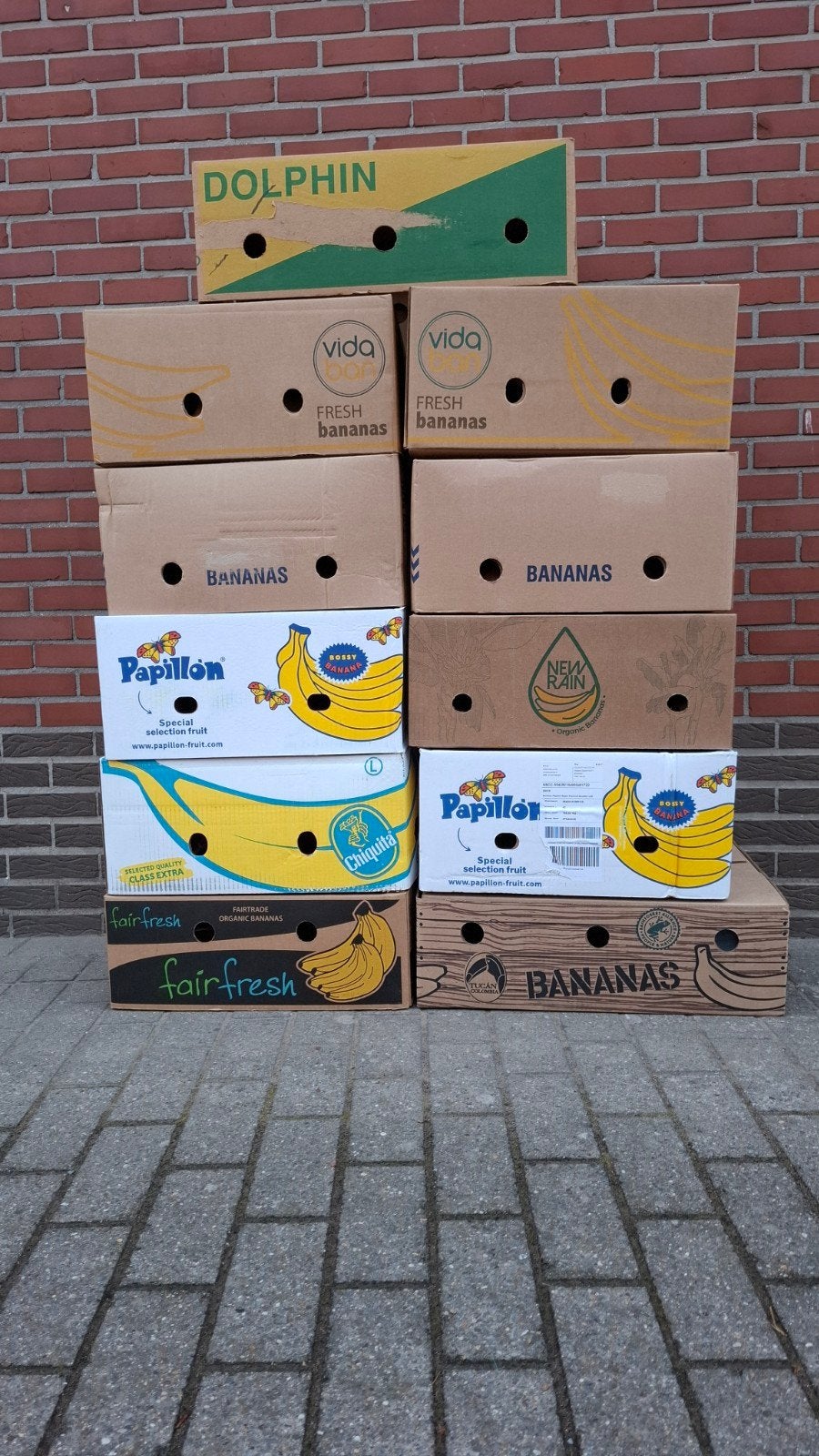 Bananendozen, verhuisdozen, Ophalen, Zo goed als nieuw