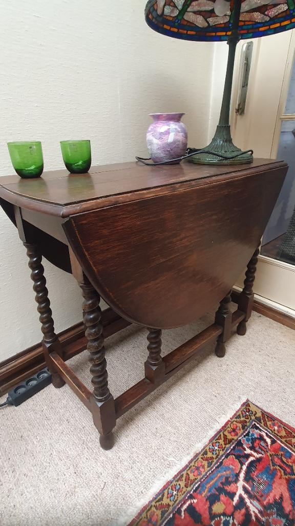 Vintage gateleg-tafel of klaptafel, Antiek en Kunst, Antiek | Meubels | Tafels, Ophalen