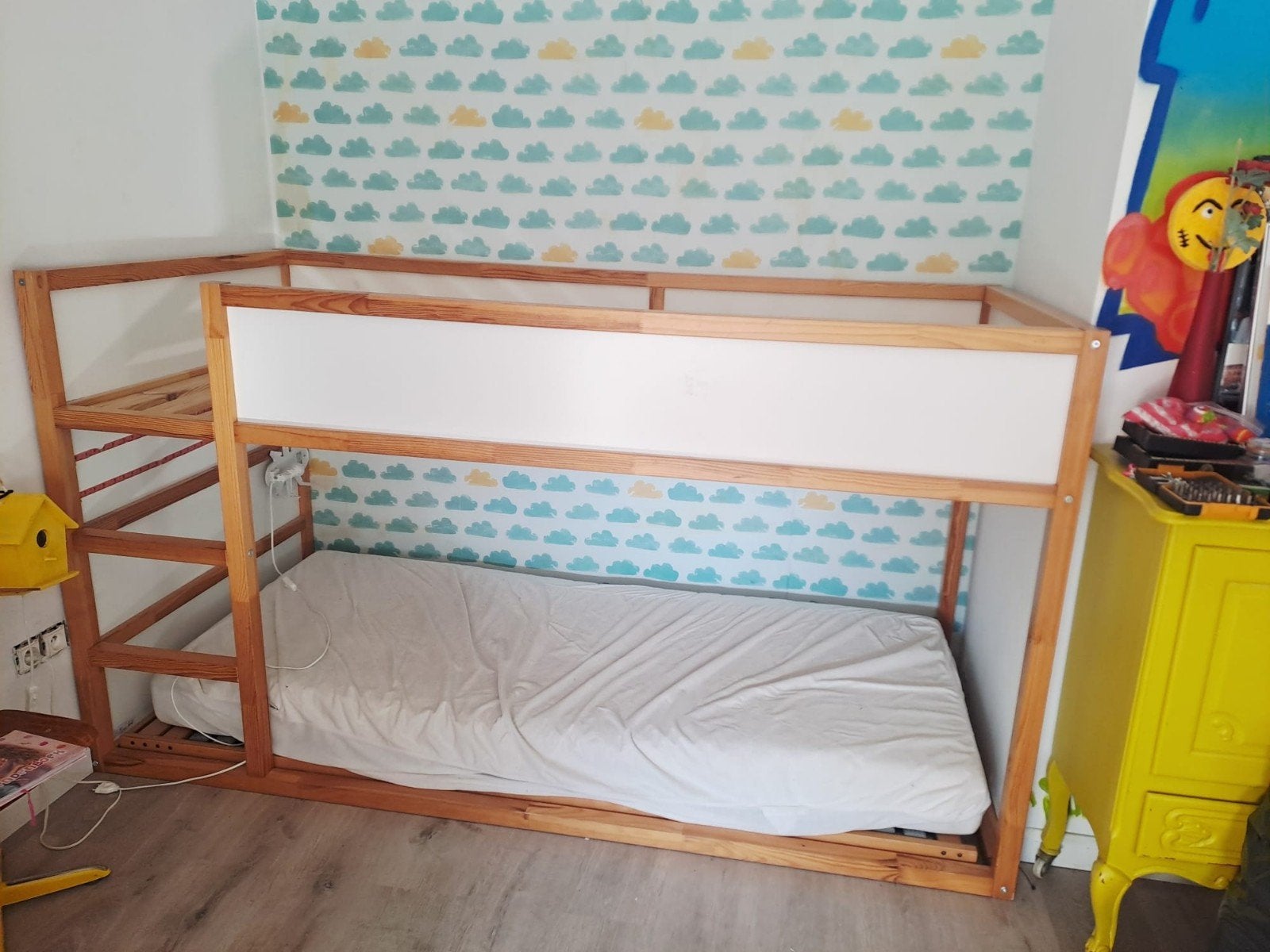 Kinderbed Ikea Kura met extra's, Kinderen en Baby's, Kinderkamer | Stapelbedden en Hoogslapers, Ophalen, Stapelbed