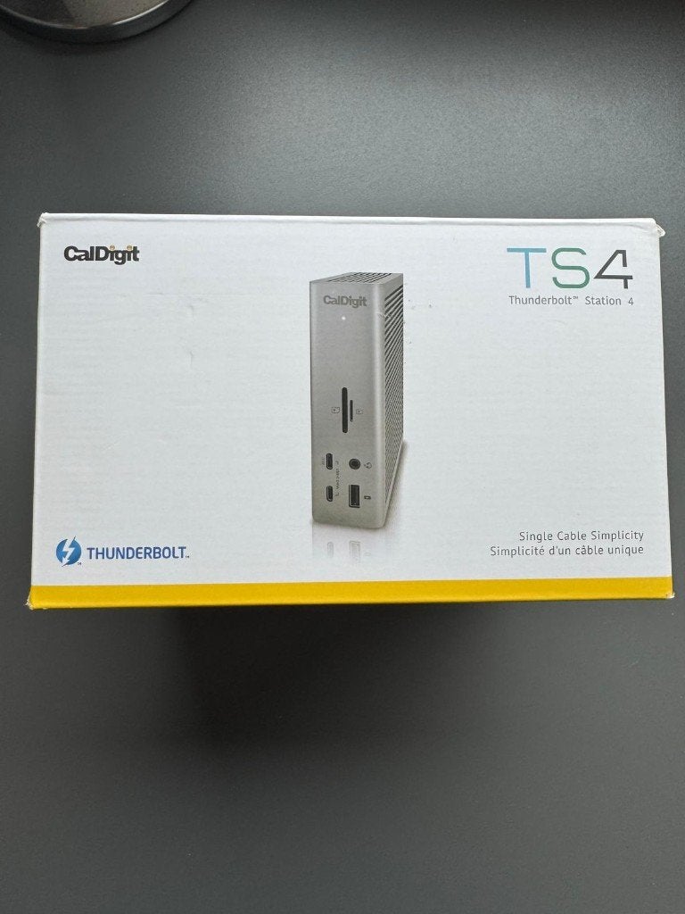 CalDigit TS4 Plus Thunderbolt Station 4 Plus Grijs, Nieuw, Ophalen of Verzenden, Caldigit, Docking station
